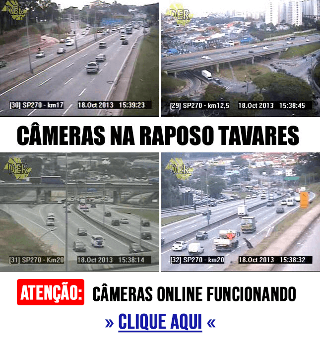 Cameras ao vivo Raposo Tavares em Itapetininga